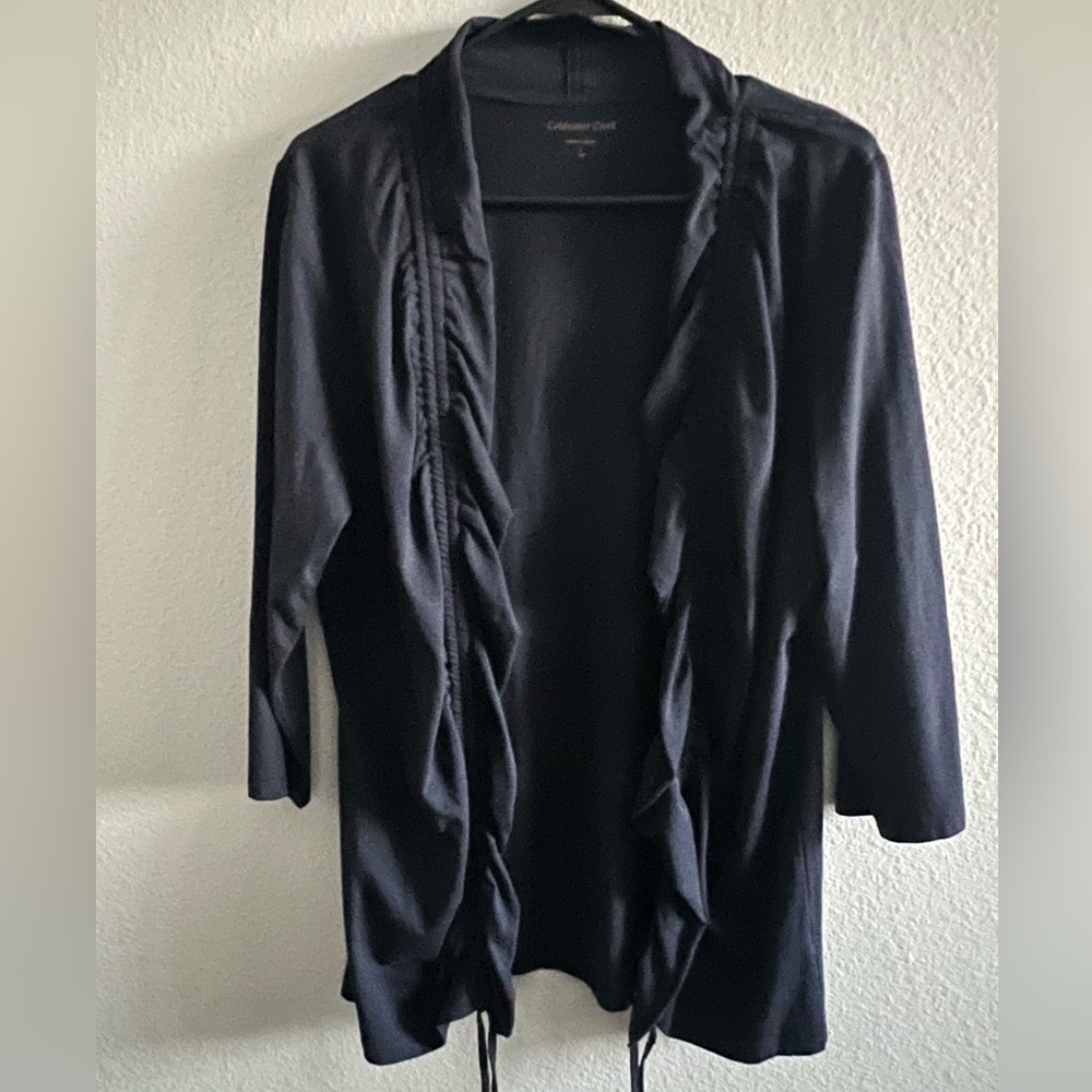 Cold water creek Black Women’s Cardigan Sz L